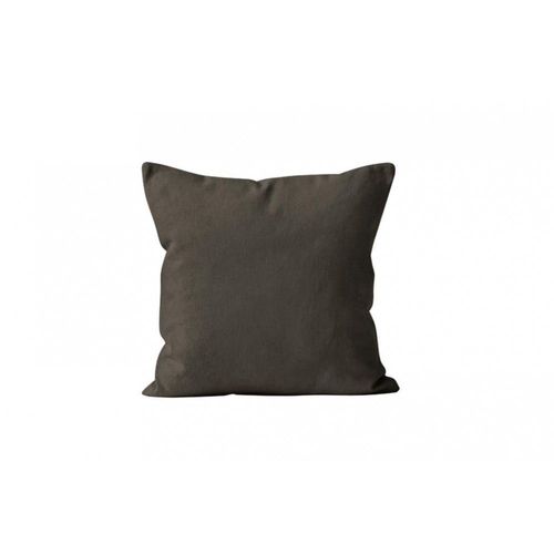 Housse De Coussin Unie 40x40 Cm Alix Moka, Par Soleil D'ocre