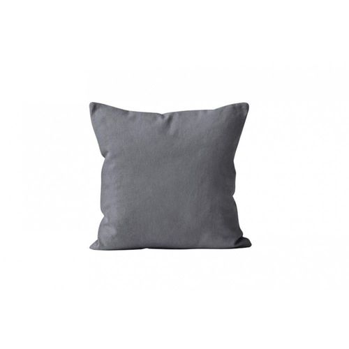 Housse De Coussin Unie 40x40 Cm Alix Gris, Par Soleil D'ocre