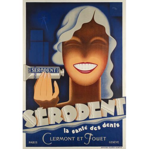 Affiche Dentifrice Serodent