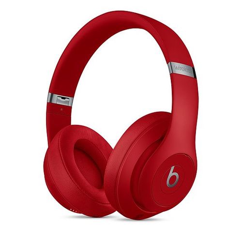 Beats Studio3 Wireless - Écouteurs avec micro - circum-aural - Bluetooth - sans fil - Suppresseur de bruit actif - isolation acoustique - rouge