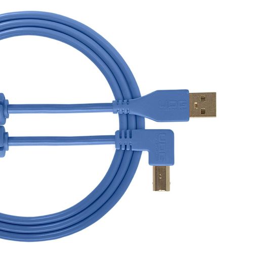 Udg U 95005 Lb - Câble Udg Usb 2.0 A-B Bleu Coudé 2m