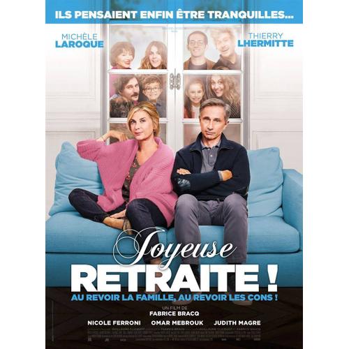 Joyeuse Retraite - Véritable Affiche De Cinéma Pliée - Format 120x160 Cm - De Fabrice Bracq Avec Michèle Laroque, Thierry Lhermitte, Nicole Ferroni - 2019