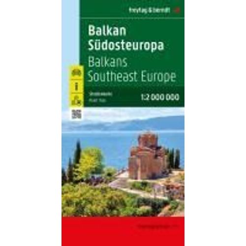Balkan - Südosteuropa, Straßenkarte 1:2.000.000, Freytag & Berndt