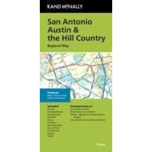 Rand Mcnally Folded Map: San Antonio Austin & The Hill Country Regional Map
