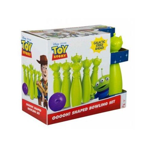 Set De Bowling Toy Story : 6 Quilles Plastique Alien + 1 Boule - Disney Pixar - Jeu Plein Air Enfant