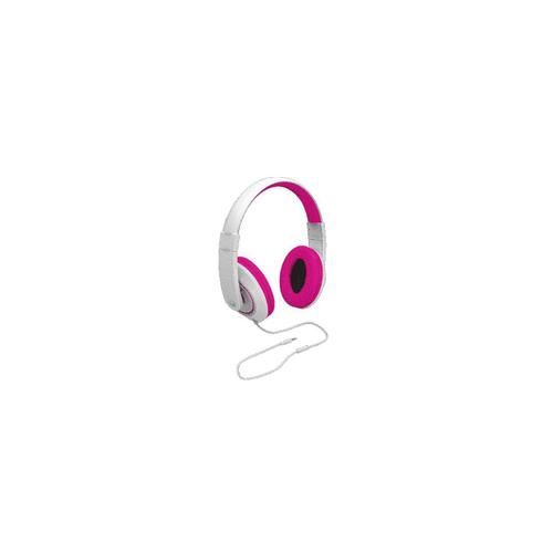 Colorblock Omega - Micro-casque - circum-aural - filaire - blanc/rose