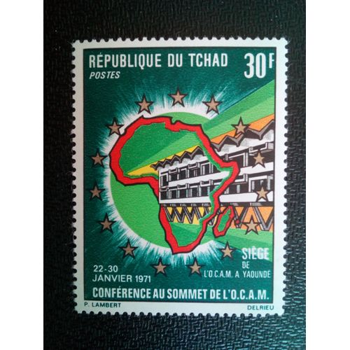 Timbre Tchad Yt 233 Siège Social De L'ocan 1971 ( 090304 )