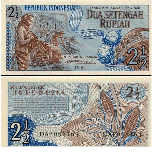 Billet Indonesie 2.50 Rupiah