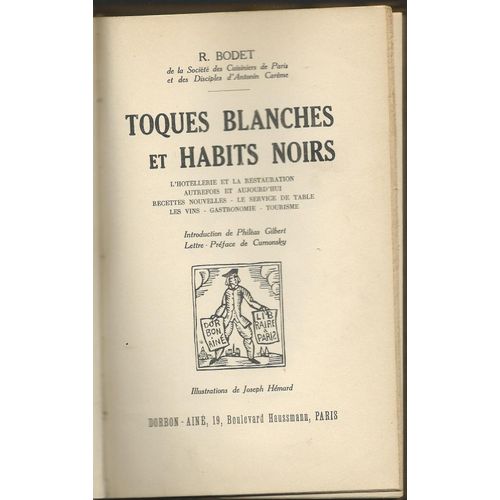 Toques Blanches Et Habits Noirs - 1939