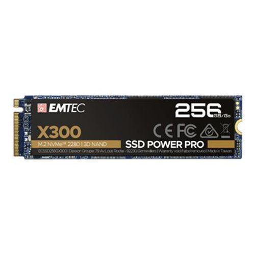 EMTEC Power Pro X300 - SSD - 256 Go - interne - M.2 2280 - PCIe 3.0 x4 (NVMe)