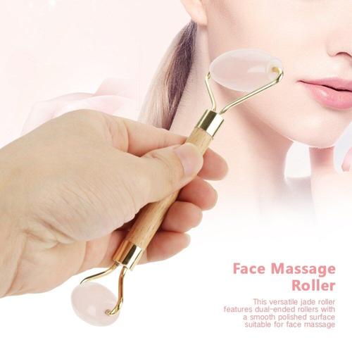 Minceur Visage Beaute Visage Cou Massage Rouleau Massage Visage Corps Massage Visage Minceur Beaute Massage Outils Quartz Rose Naturel