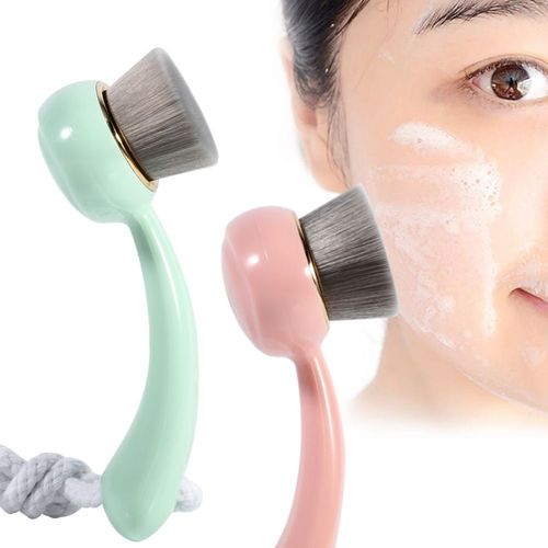 Pinceaux Cosmetiques 2 Couleurs Visage Brosse Bambou Charbon De Bois Fibre Pores Visage Nettoyage En Profondeur Lavage Nettoyant Outil De Beaute Professionnel 