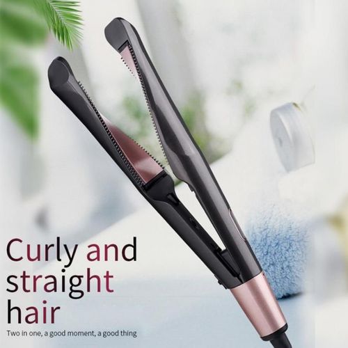 Professionnel 2 En 1 Torsion Cheveux Friser Et Defriser Fer À Lisser Cheveux Bigoudi Humide Et Sec Plat Fer Eu Plug 220v