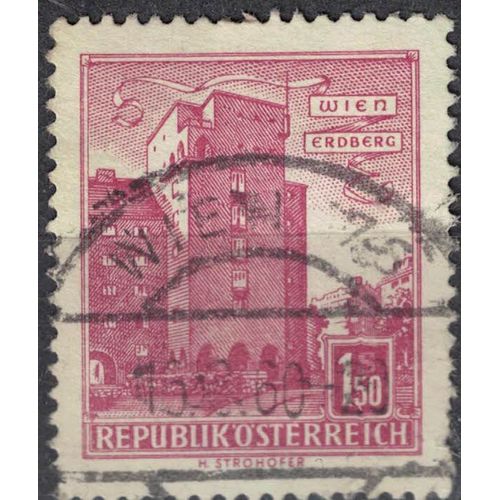Autriche 1958 Oblitéré Used Housing Logement Rabenhof Vienna Erdberg Wien Su