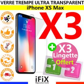 Film en verre trempé pour iPhone Xs MAX - 5,90 €