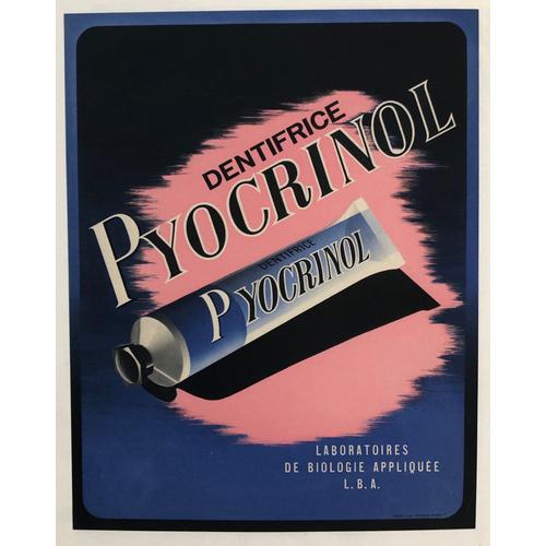 Affiche Dentifrice Pyocrinol