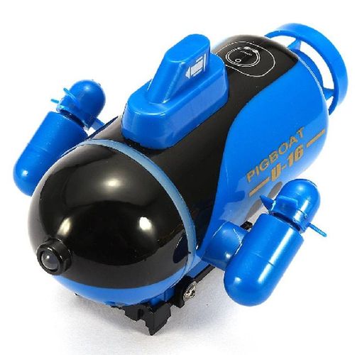 Mvi Bateau Sous-Marin De Course Avec Lumiere Led Mini Jouet Telecommande Jaune