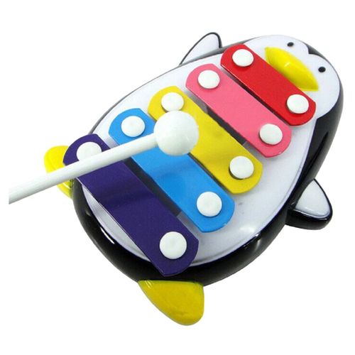 Mvi Enfants Bebe 5-Note Xylophone Jouet Musical Pingouin Noir