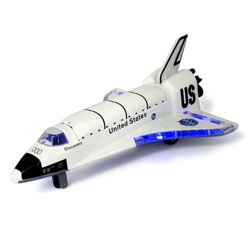Mvi Alliage Espace Navette Moule Sous Pression Espace Artisanat Espace Avion Vaisseau Spatial Modele 19.5cm Longueur Avec Musique L