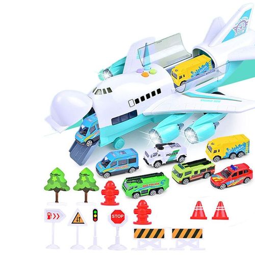 Mvi Histoire De Musique Simulation Piste Inertie Enfants Jouet Avion Stockage Passager Avion Police Incendie Sauvetage Bebe Gar?On