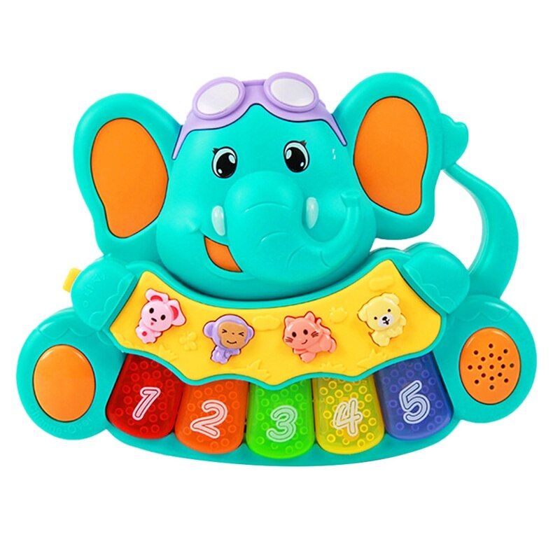 Mvi Bebe Jouet Musical Piano Elephant Jouet Eclairer Jouet C...
