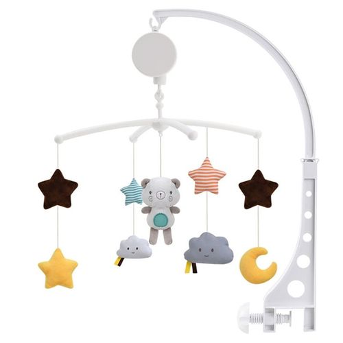Mvi Hochets Bebe Jouets Berceau Mobile À Lit Enfant En Bas Age Support Horloge Boîte À Musique Lit Cloche Jouet À La Main Mobile Jo
