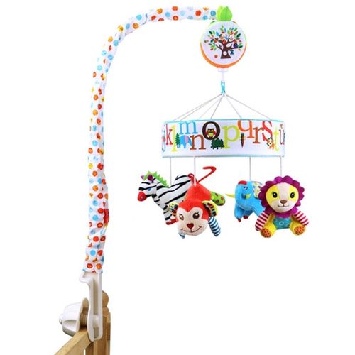 Mvi Bebe Jouets Bebe Mobile Berceau Argent Zebre Boîte À Musique Avec Support Bras Musique Nouveau-Ne Rotatif Lit Cloche Jouet
