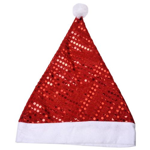 Mvi Accessoire De Tenue De Chapeau De Santa De Paillettes De Luxe Pour La Deguisement De Nativite De Noel