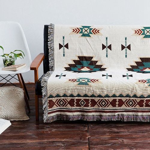 Mvi Geometrique Jeter Couverture Canape Suspendu Tapisserie Pour Canape-Lit Avion Couverture De Voyage