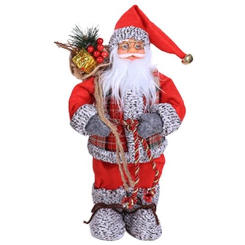 Mvi Decorations De Noel Nouvel An Bonnet Rouge Ornement De Noel Poupee De Pere Noel Simulation Des Personnes Agees Ornements Jouets