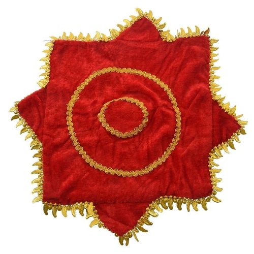 Mvi 2 Pieces Ton Or Feuilles Ourlet Rouge Mouchoir De Danse