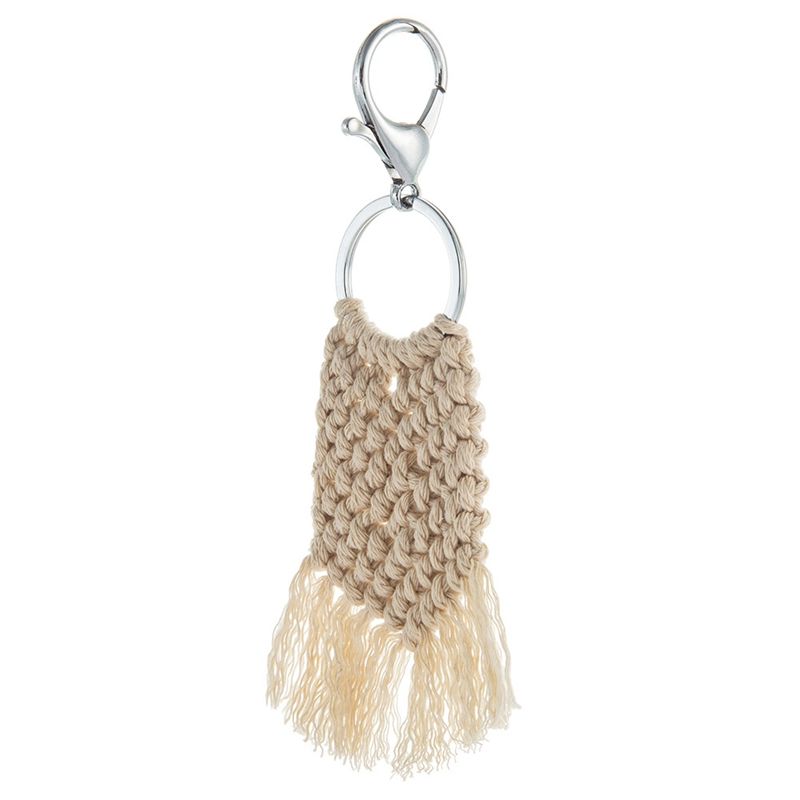 Mvi Gland Porte-Cles Pour Femmes Boho Porte-Cles Macrame Bre...