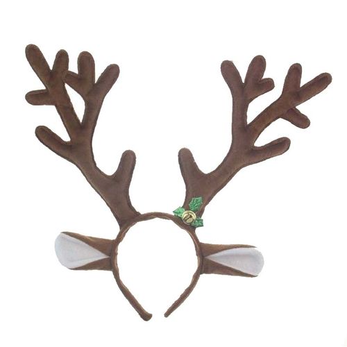 Mvi Paques Noel Deguisement Boule Cos Animaux Cheveux Accessoires Bois Bandeau Marron