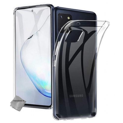 Housse Etui Coque Gel Samsung Galaxy Note 10 Lite + Verre Trempe - Transparent Tpu