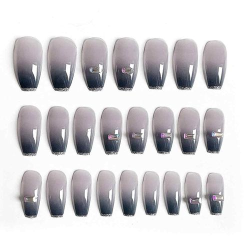 Faux Ongles Aspect Naturel 10 Tailles Mat Couverture Complète Long Stiletto/Pointu Faux Ongles Art Manucure Uk (Nails Points Noir), Assortiment De 120 Pièces 