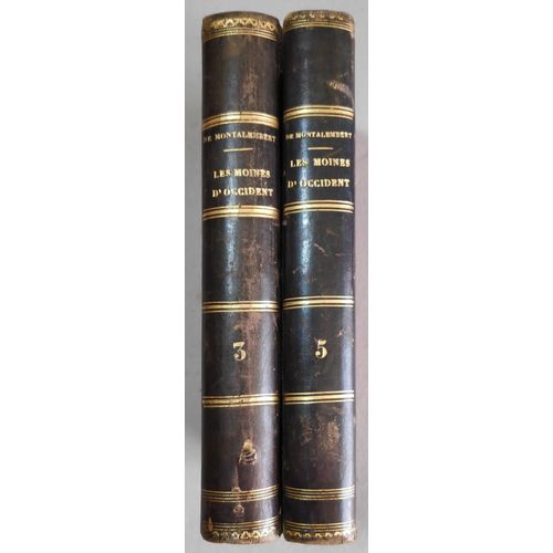 Les Moines D'occident Comte De Montalembert 2 Tomes