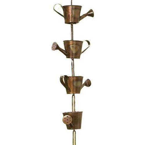 Cadeau d'art de jardin en métal pour maman, chaîne de pluie, chaîne de pluie pour gouttetières, récepteur de pluie pour le coupe des inconvénients avec adaptateur, jardin décoratif-90cm