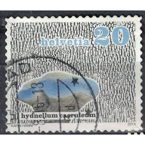 Suisse 2014 Oblitéré Rond Used Champignon Hydnellum Caeruleum Su