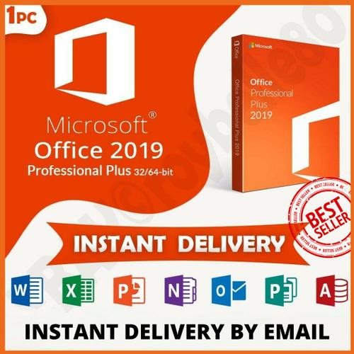 Microsoft Office 2019 Proplus 32/64 Bits - A Télécharger - A Vie