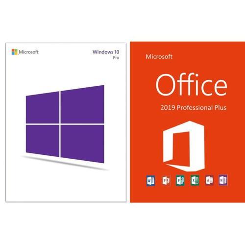 Windows 10 Pro + Office 2019 Pro Plus - A Vie