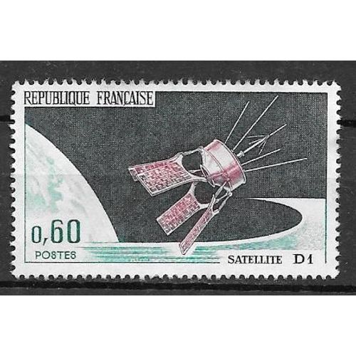 Timbre De 1966,N°1476 Lancement Du Satellite D1,À Hammaguir(Algérie).