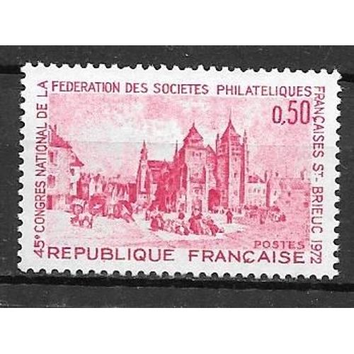 Timbre Neuf De 1972,N°1718 Saint-Brieuc.