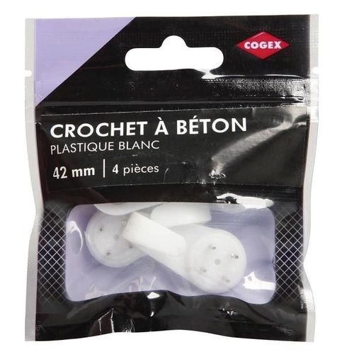 COGEX Crochet a beton - 42 mm - 4 pcs