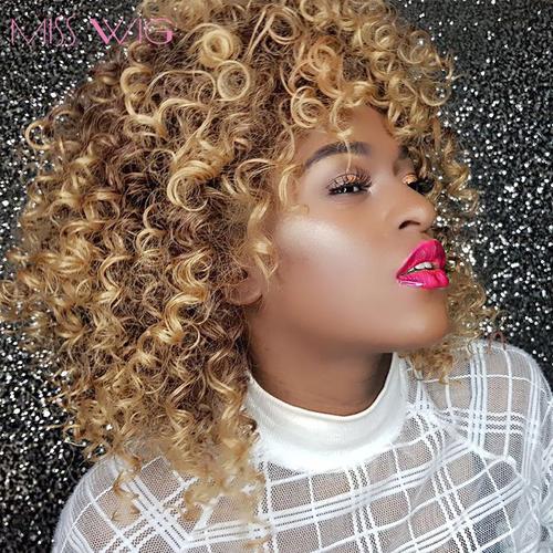 Perruque Boucles Courte Sexy Adulte Femme Blonde Cheveux Déguisement Black Afro 