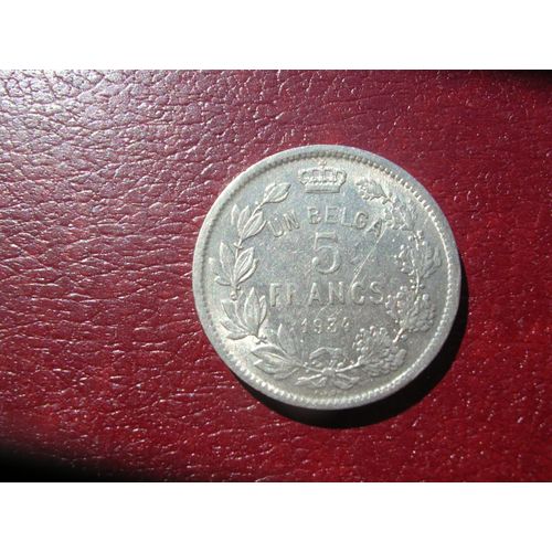 Rare 5 Francs Belges 1934