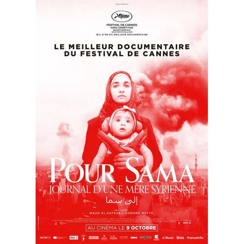 Pour Sama (For Sama) - Véritable Affiche De Cinéma Pliée - Format 120x160 Cm - De Waad Al-Kateab Et Edward Watts - Documentaire - 2019