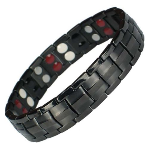 Hobbytech Bracelet Magnétique Titane Avec Aimants Noir