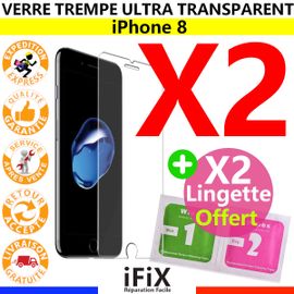 Verre Trempé Protection Ecran Iphone 8 (X2)