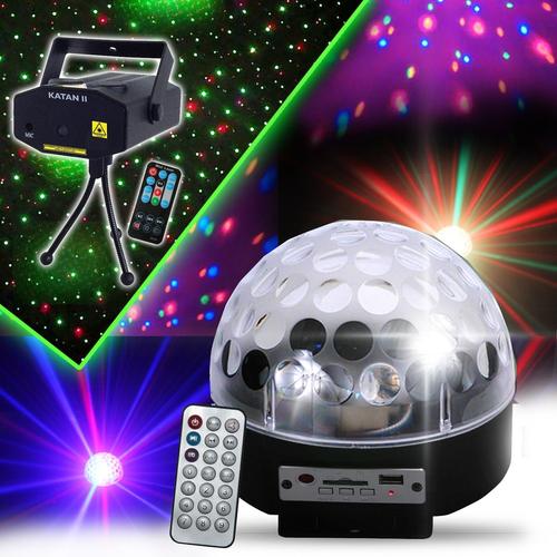 Astro-4 MP3 LED RVB HP integres SD/USB + LASER