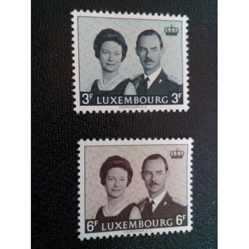 Timbre Luxembourg Yt 652 - 653 Séries: Grand-Duc Jean 1964 ( 30304 )